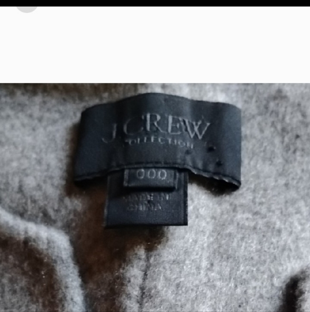 J. Crew Double Faced Cashmere Light Gray Short Sleeve Sweater - Picture 3 of 6